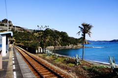 海辺の駅。