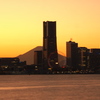 みなとみらい夕景