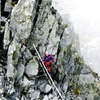 ハシゴの登山者