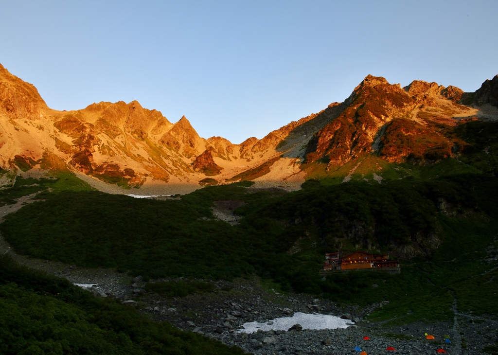 涸沢の夜明け
