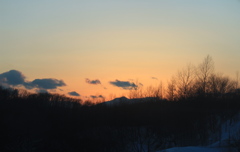 冬の夕景