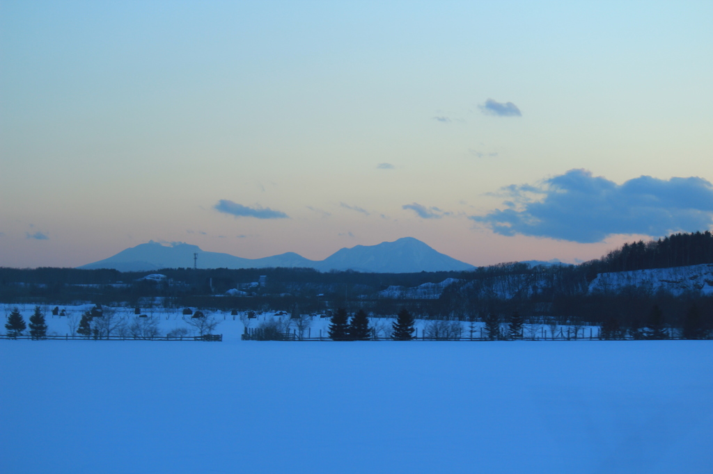 冬の夕景