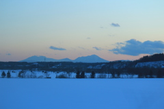 冬の夕景