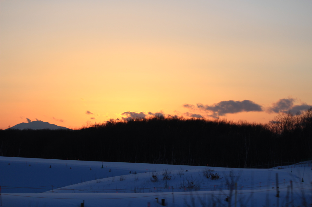 冬の夕景