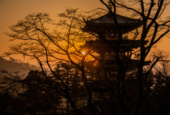 成相寺の夜明け