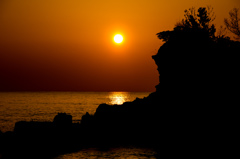 夕日ヶ浦の終日