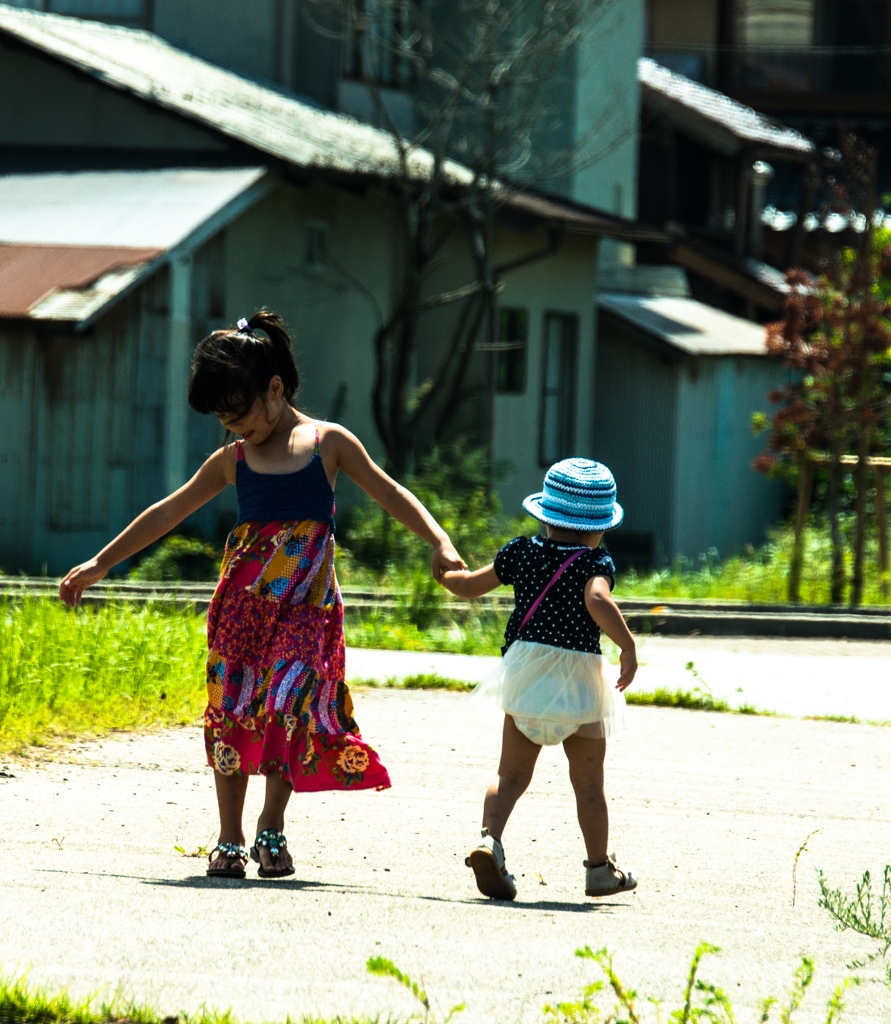 おね～ちゃん何回　回った！