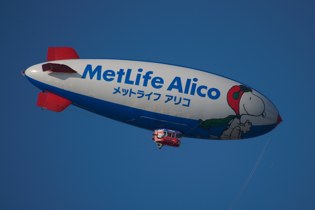 飛行船がやって来た