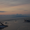 ポートタワーセリオンより日本海の夕日