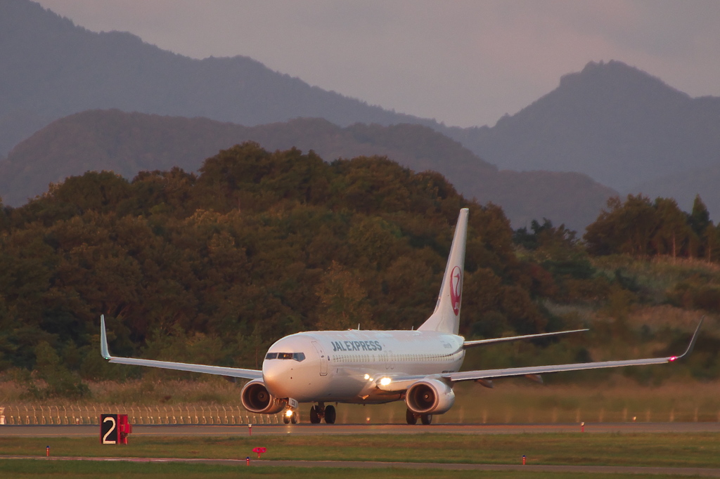秋田空港にて
