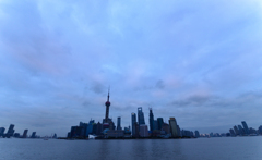 上海　浦東の朝