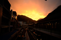 箱根の夕焼け