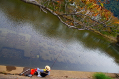 那賀川の釣り人