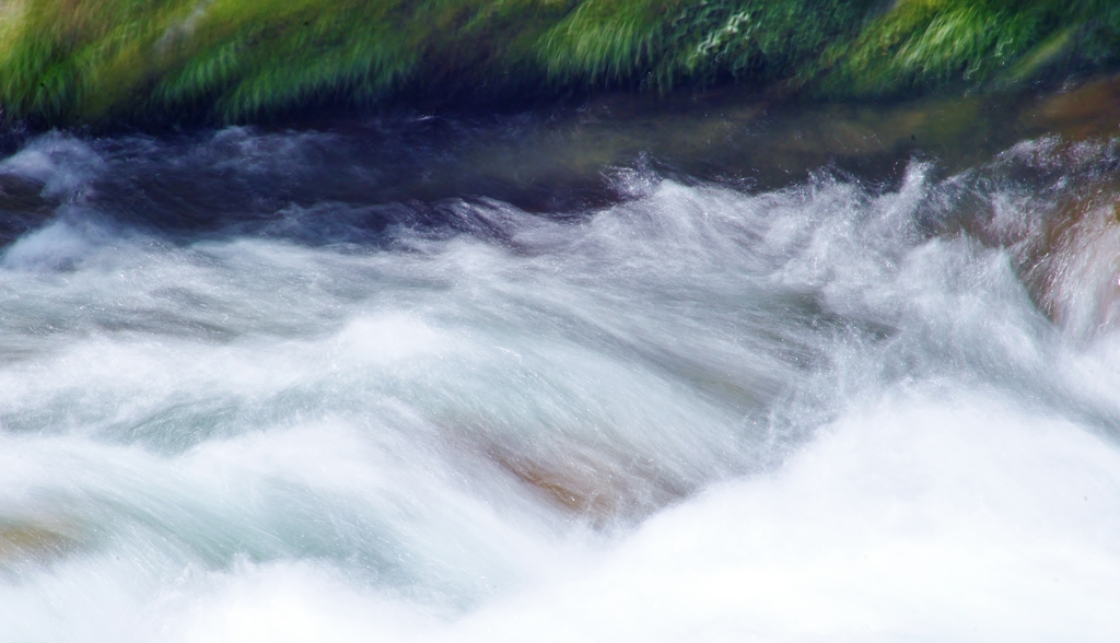 Silence of clear stream 