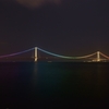 明石海峡大橋 レインボーイルミ