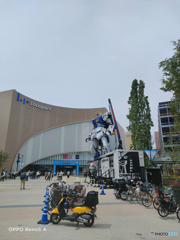 ららぽーと福岡 ガンダム 原付 トゥデイ 317_