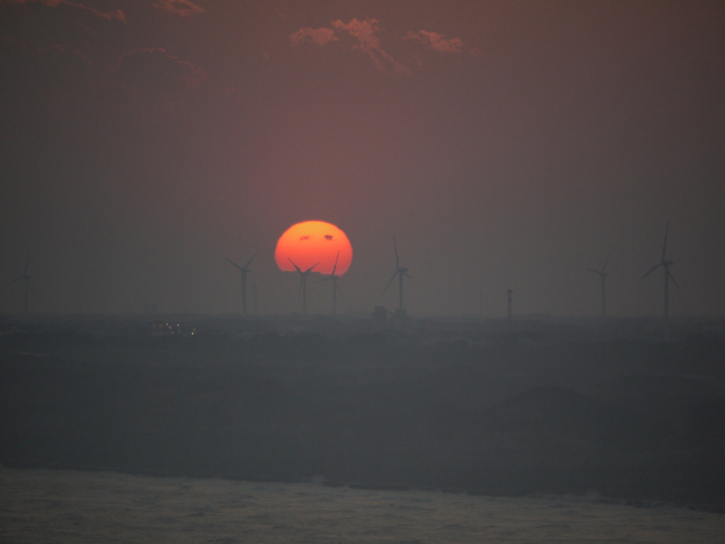 夕日