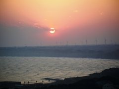 夕日