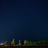 星空と橋杭岩