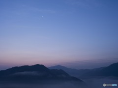 朝焼けと雲海