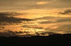 夕日に包まれて