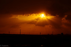 久しぶりの夕日