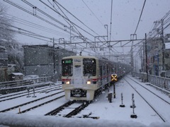 雪の京王線