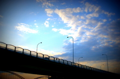 枚方大橋と空
