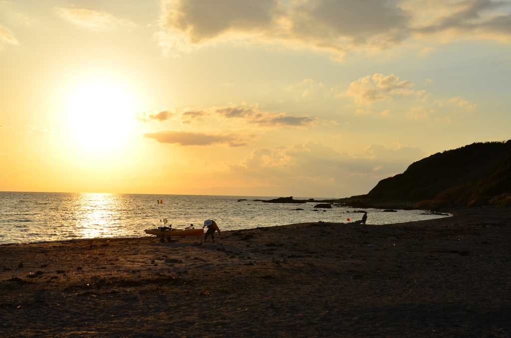 夕暮れ