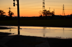 夕暮れ