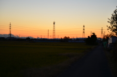 夕暮れ