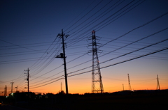 夕暮れ