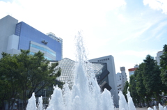夏の噴水