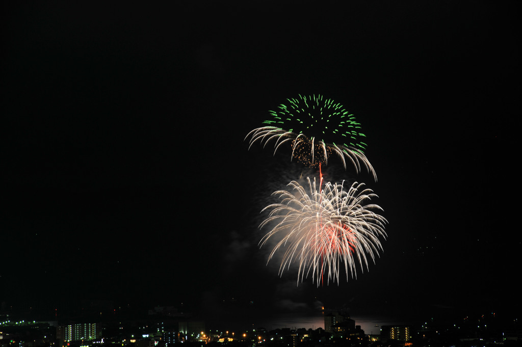 おおむら夏越祭りの花火