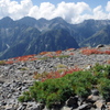 初秋の穂高連峰