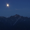 月明りの剣岳