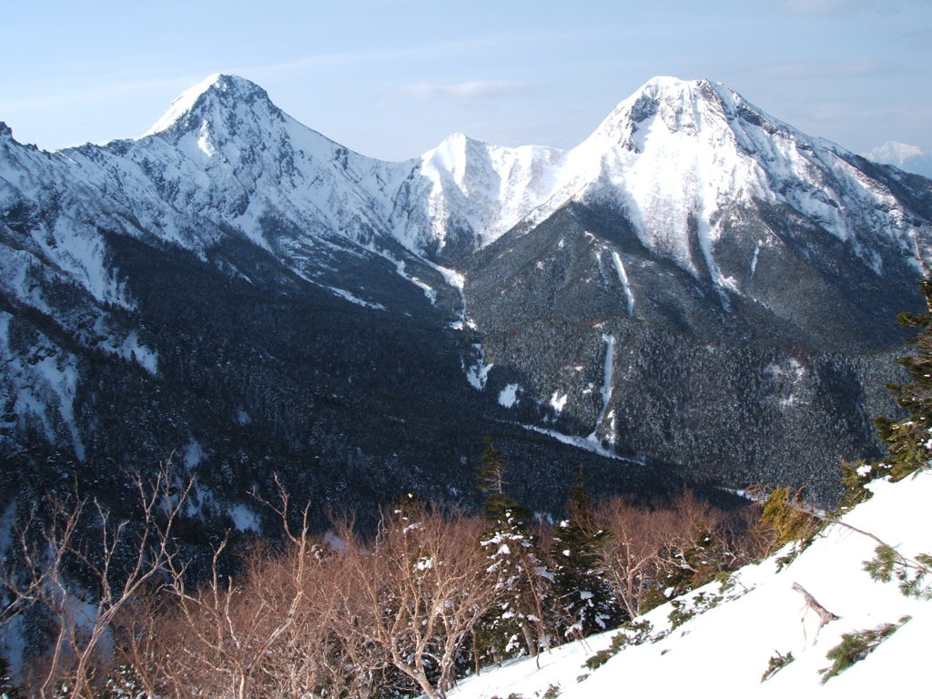 赤岳と阿弥陀岳