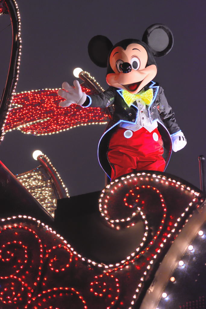 ISO2000の夜ディズニー