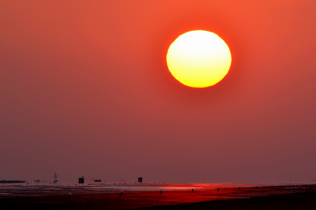 ある日の夕日