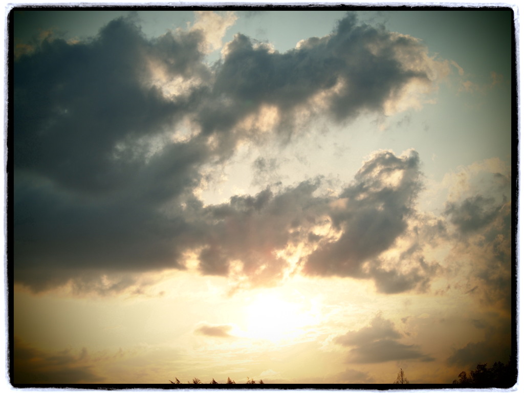 朝焼けと雲