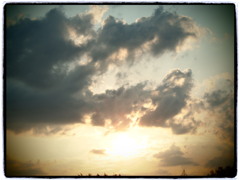 朝焼けと雲