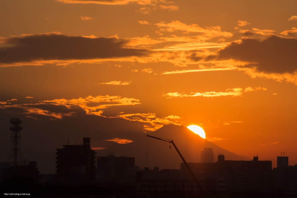 夕富士〜秋〜