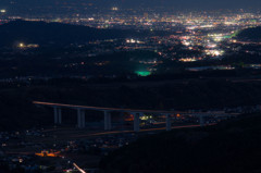 妙義山/麓の夜景