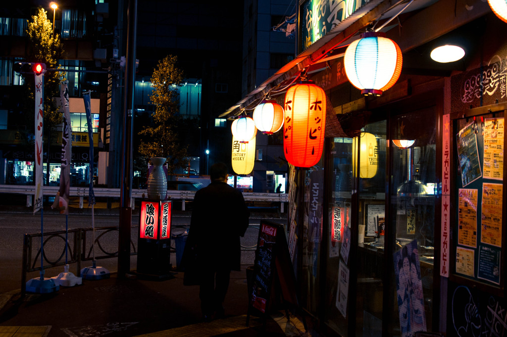 新橋/夜の街角