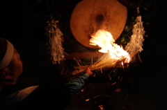 我が村祭ー太鼓炙り