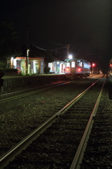 夜の丹後大宮駅