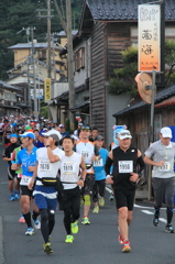 浜詰集落を走るー丹後ウルトラマラソン