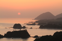 丹後松島からの日の出