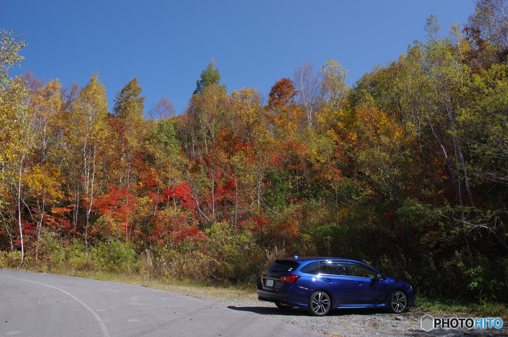 奥志賀紅葉と愛車