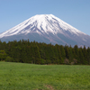 朝霧高原で富士